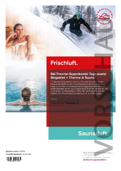 Ski-Therme Superkombi: Tageskarte Skigebiet + Therme & Sauna